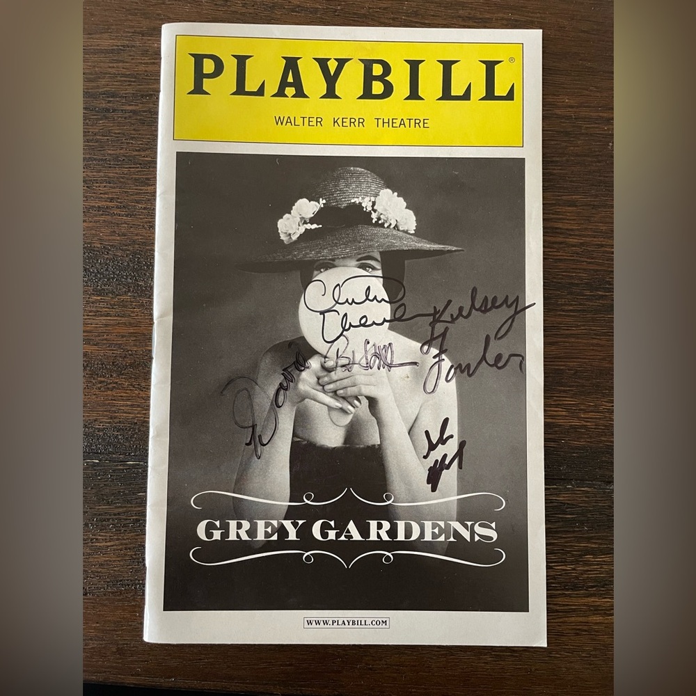 Autographed Playbill from Grey Gardens The Musical (June 2007 Broadway Cast)
